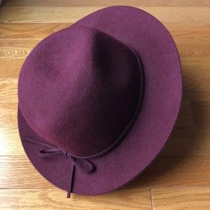 Burgundy Wool Hat
